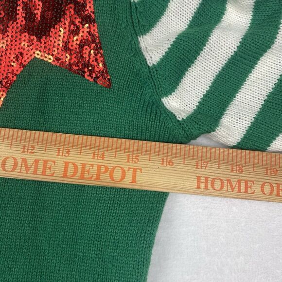 United States Sweaters Ugly Christmas ELF Sweater Womens Extra Small Green Red - Picture 4 of 7